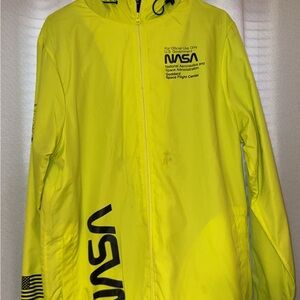 Yellow NASA Windbreaker Jacket